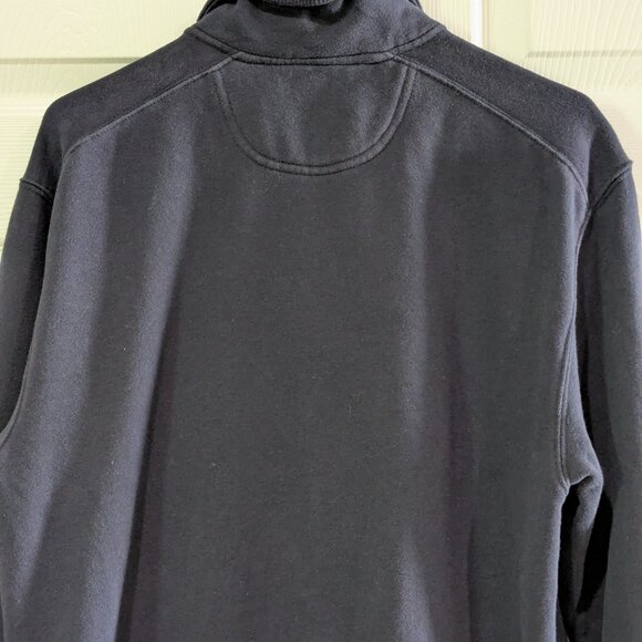 Izod Men's Quarter Zip Sweatshirt, Size Medium, Blue, Embroidered - Picture 7 of 13